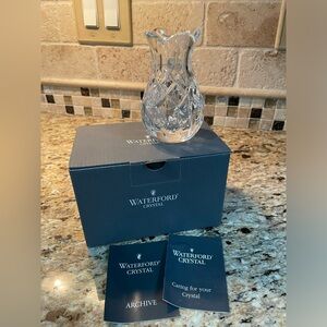 Waterford Crystal Archive Violet Vase Small 4” Discontinued
